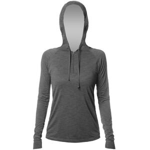 Anetik FLIGHT TECH HOODY Women Size XL Running Outdoor Fishing Charcoal Heather